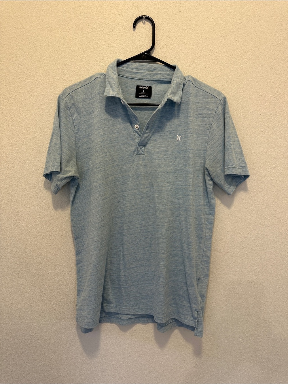 Hurley Men's Heather Sky Blue Polo